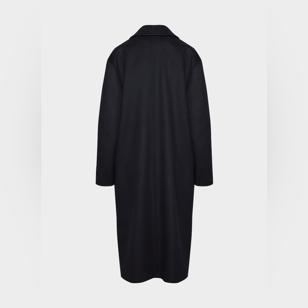 NWT Aritzia The Only Double-Faced Coat - Luxe (Re)Wool - Dark Night Navy Size XS - Picture 9 of 12